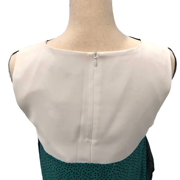 BLEU BLANC ROUGE BIB FRONT EMBROIDERED & BEADED SILK DRESS - Picture 4 of 16